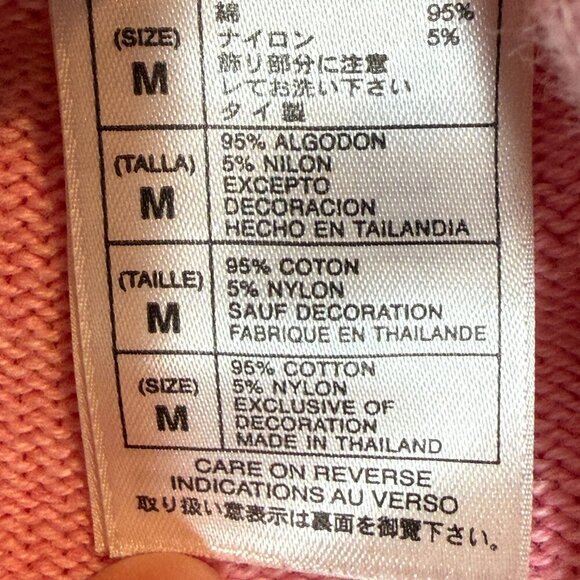 Disney Pink Jacket Sweater Cardigan Tinker Bell Disneyland Small - Picture 7 of 9